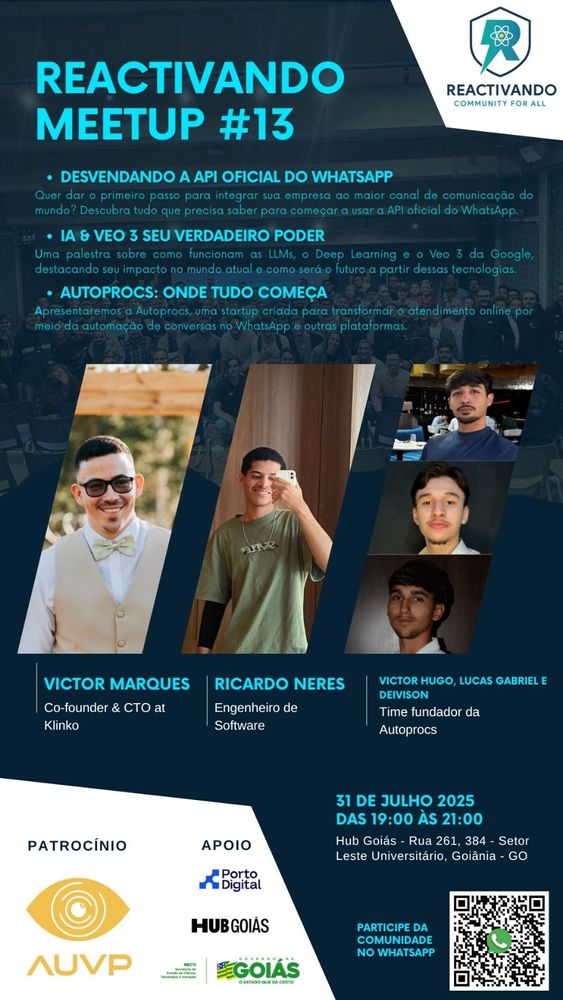 Meetup React Goiania - Julho/25